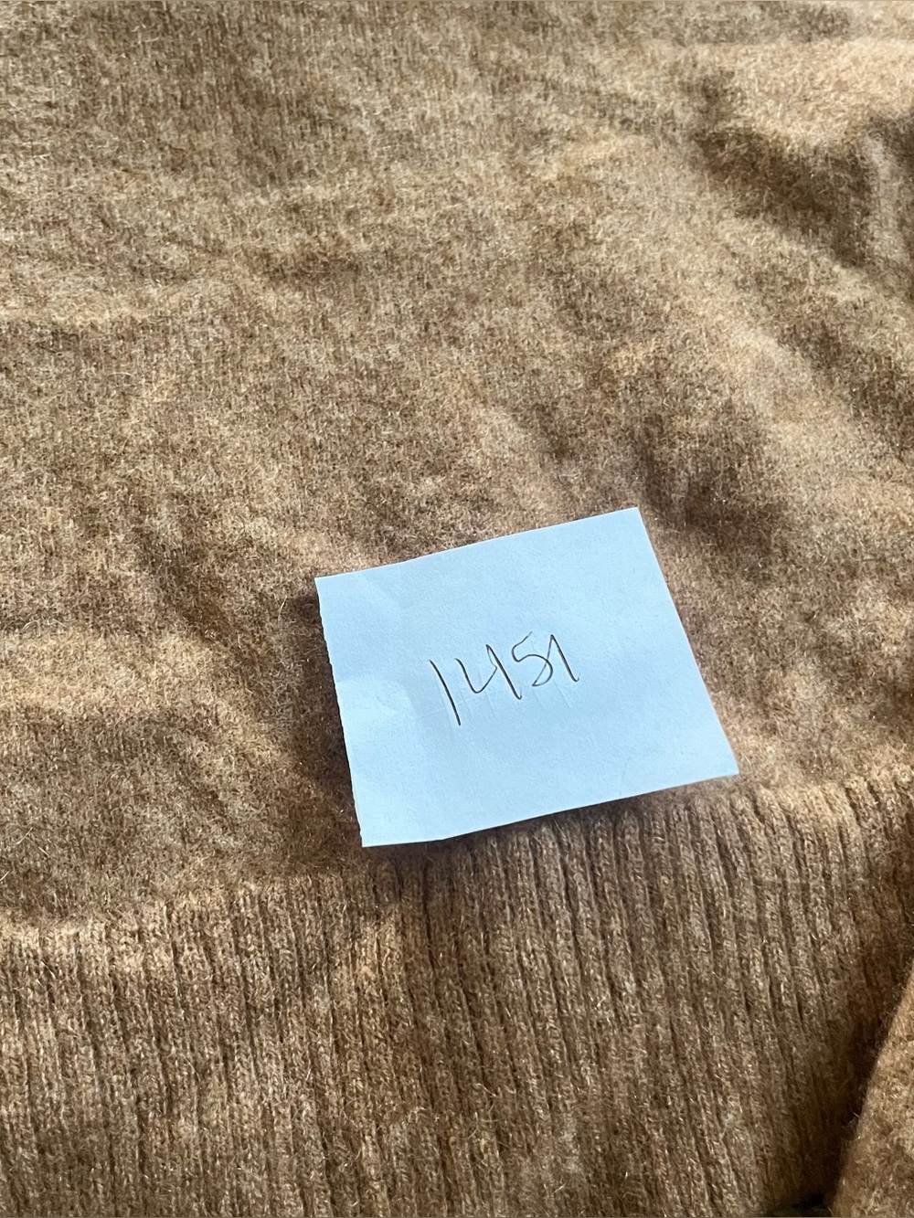 Reformation Cashmere Polo Sweater Cropped Camel Tan Brown Sweater Collar Small - Picture 7 of 7